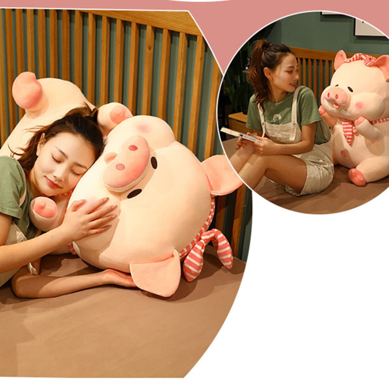 Amazon.co.jp: [LSDZW] ぬいぐるみ 特大 ブタ 豚 可愛いブタ 動物